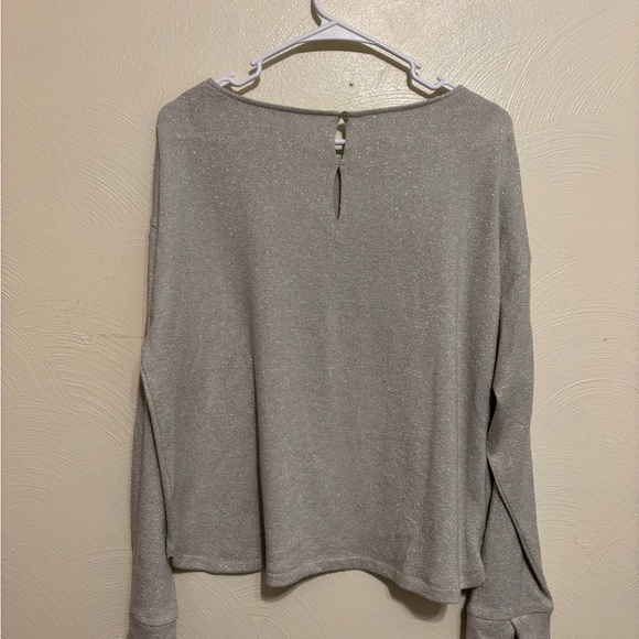 NIC+ZOE Gray Long Sleeve Relaxed Crew Neck Sweater - Picture 8 of 8